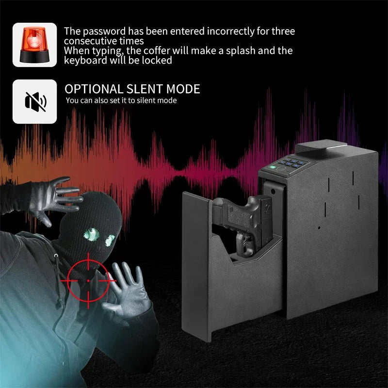 Portable Biometric Gun Safe Box